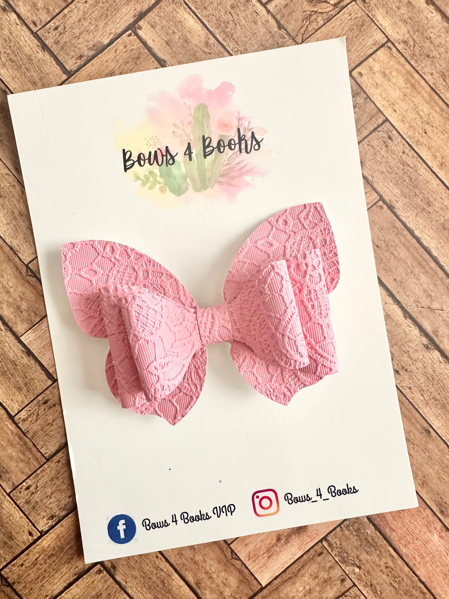 Butterfly Bow Pink