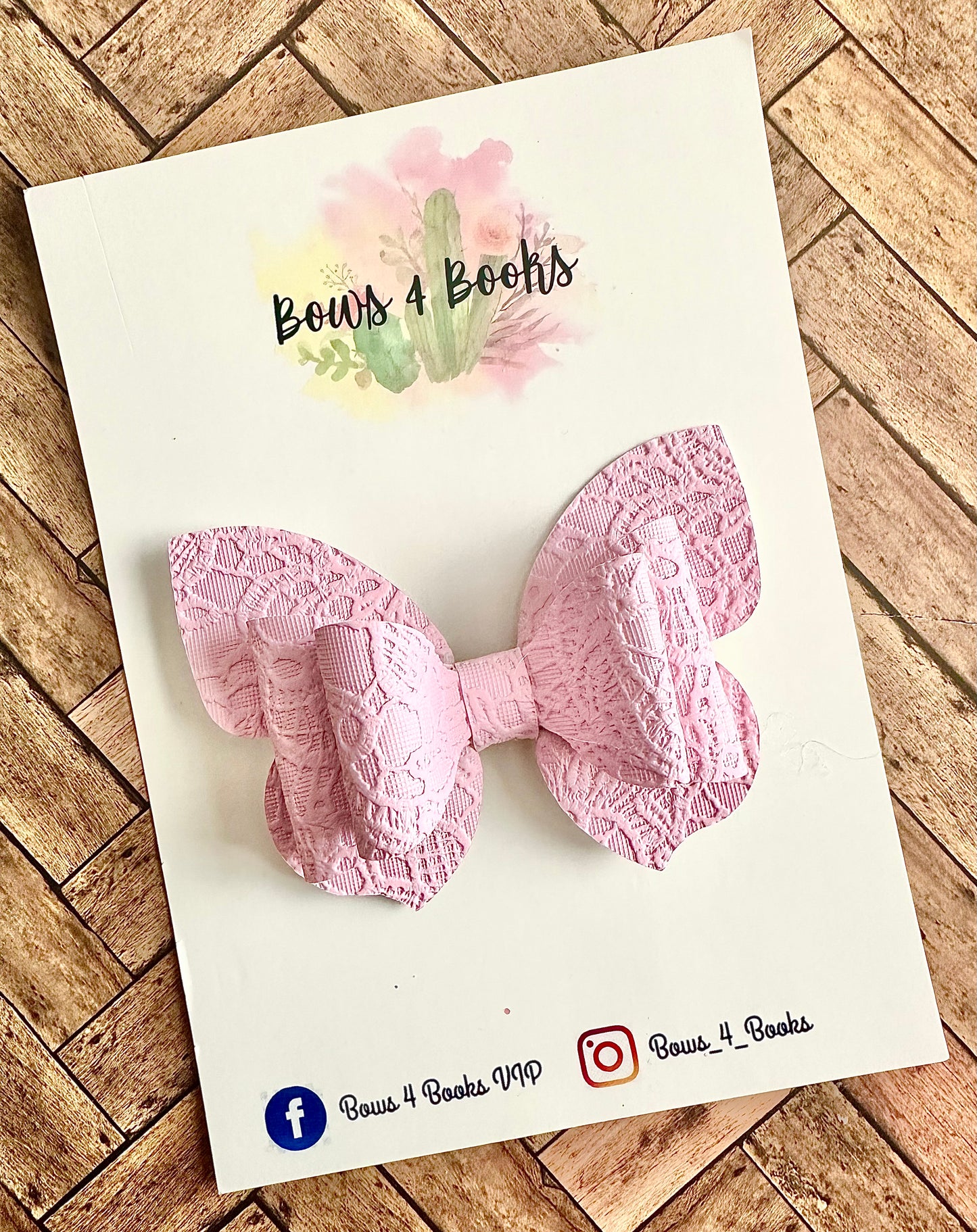 Butterfly Bow Baby Pink