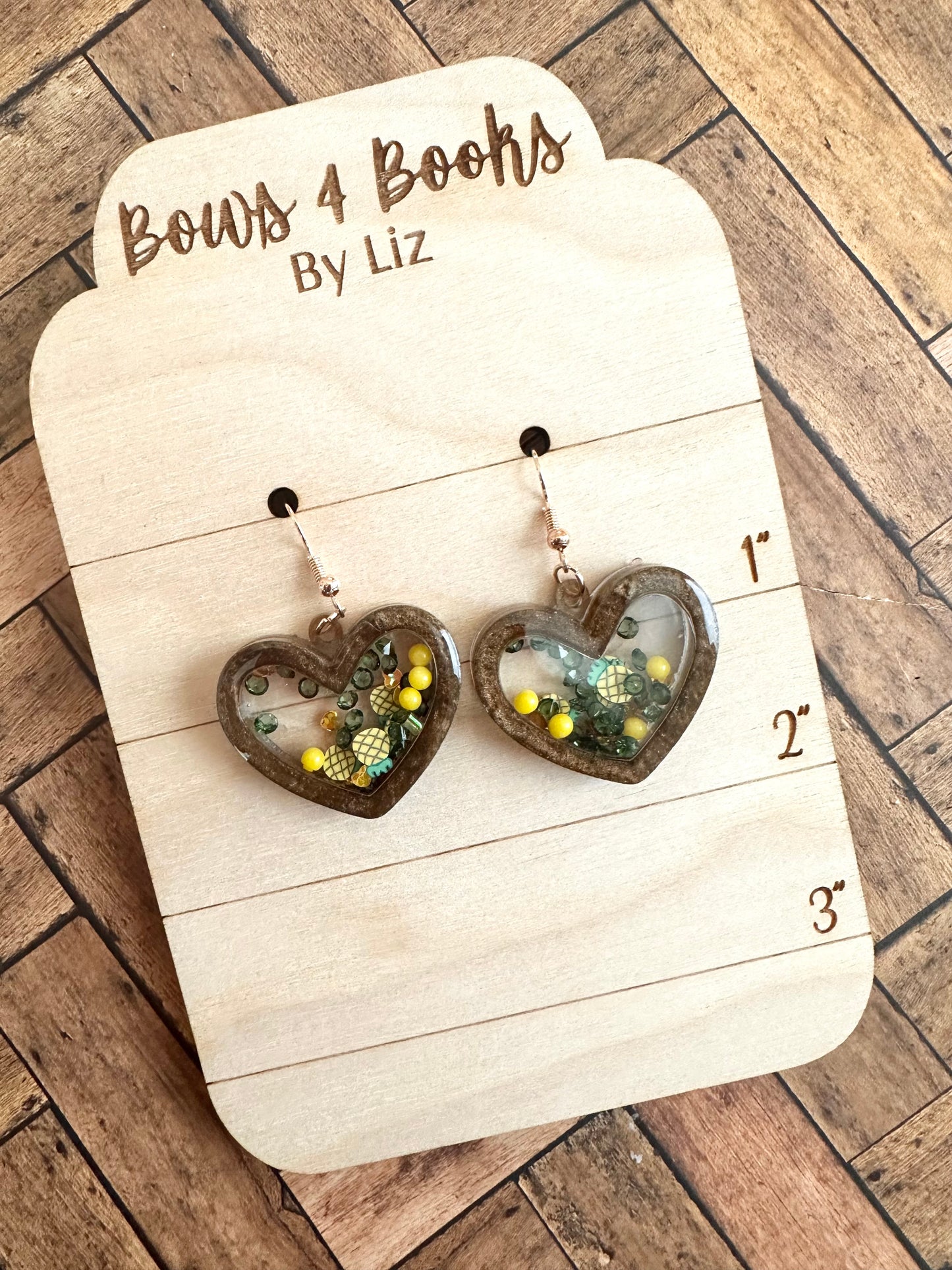 Pineapple fill earrings