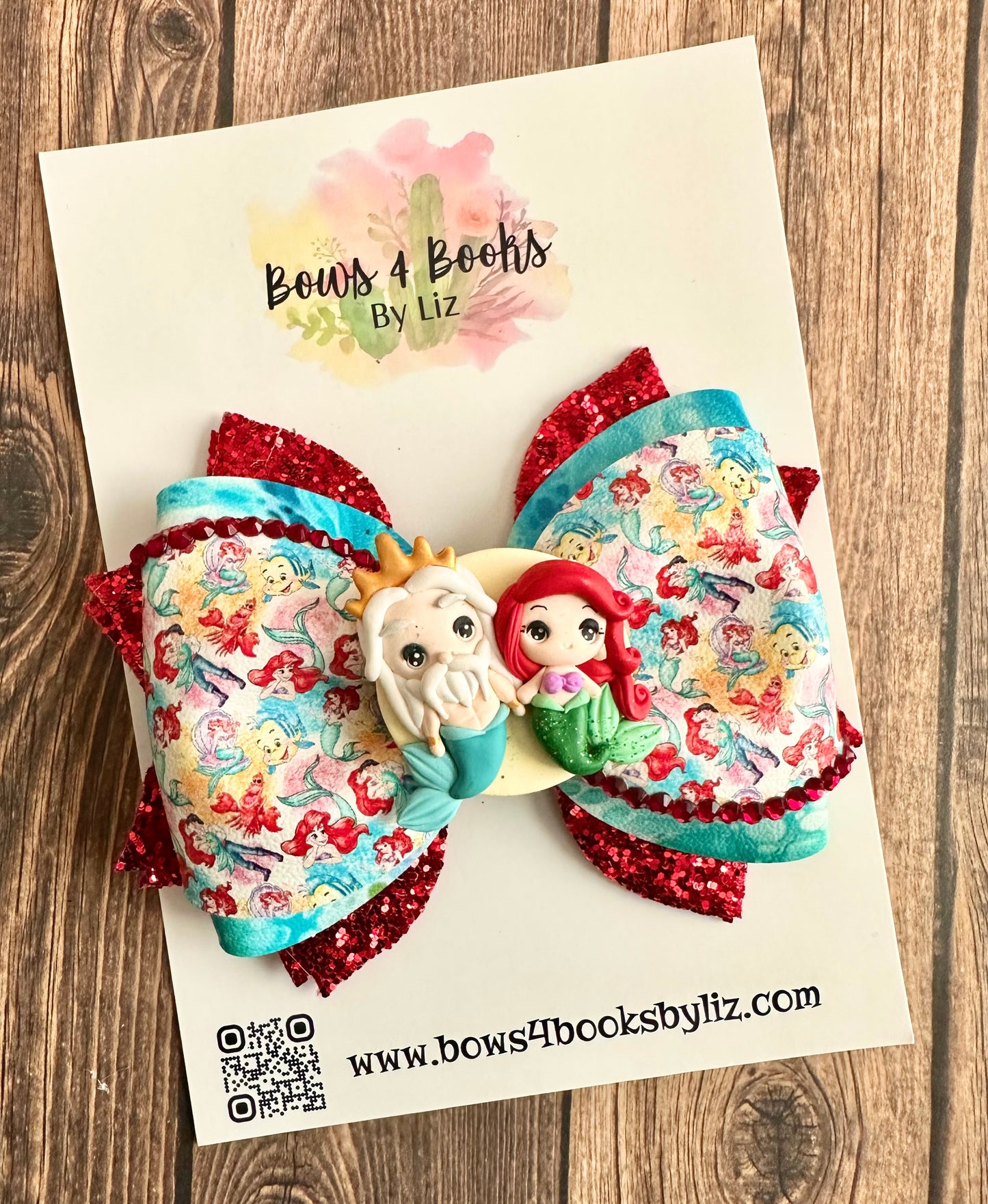 Mermaid girl and Father bow