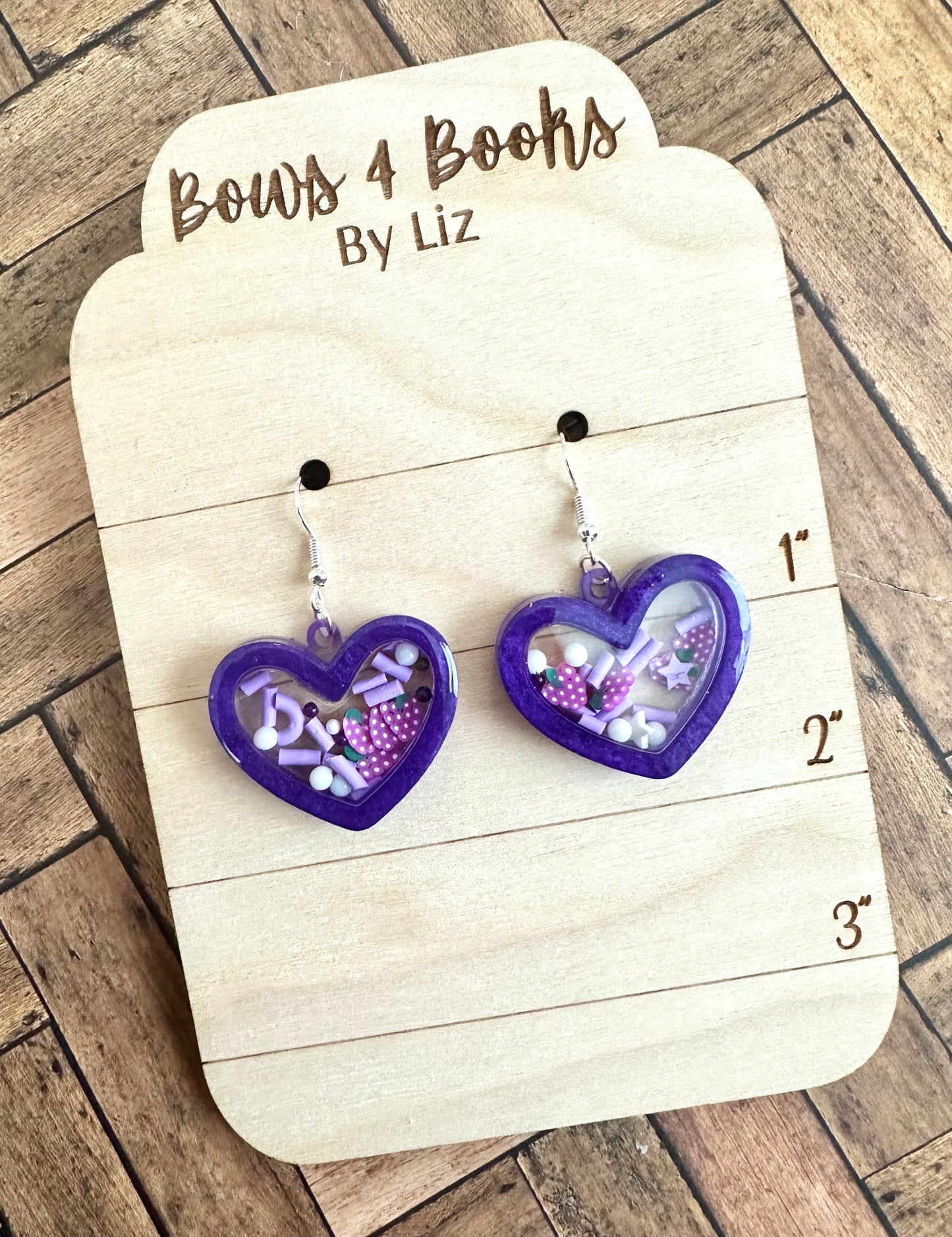 Grape fill earrings