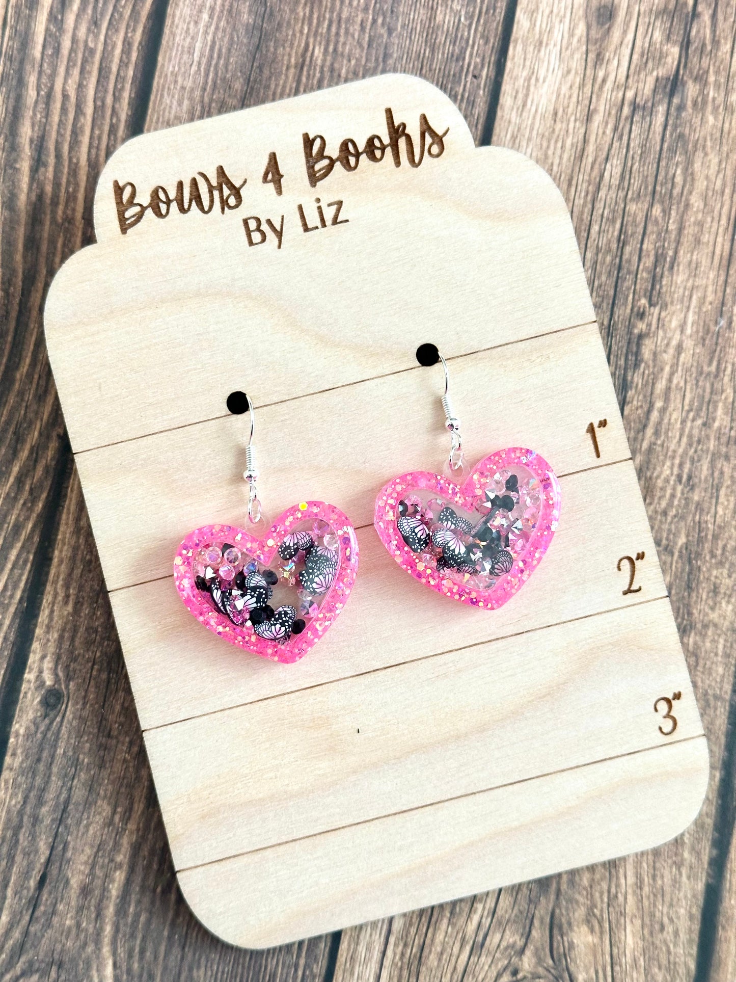 Pink Heart Butterflies