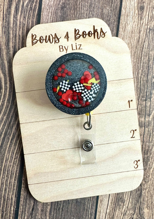 Racing badge reel