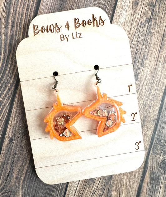 Fall unicorns earrings