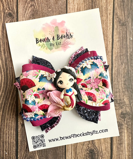 Cherry Blossom girl bow